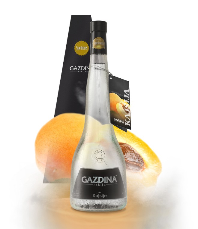 Rakija od Kajsije 750ml - Luxury Pakovanje